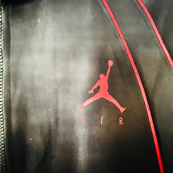 Jordan Black and Red Zip-Up Jacket - Picture 5 of 6